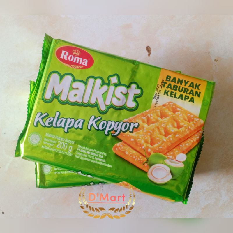 

Roma Malkist Kelapa Kopyor 200 gr