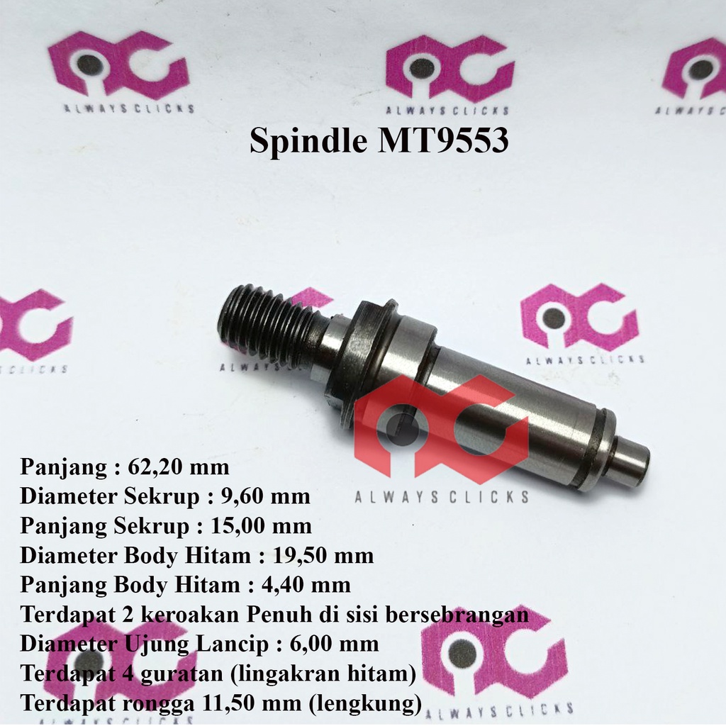 SPINDLE AS GERINDA MAKITA 9553