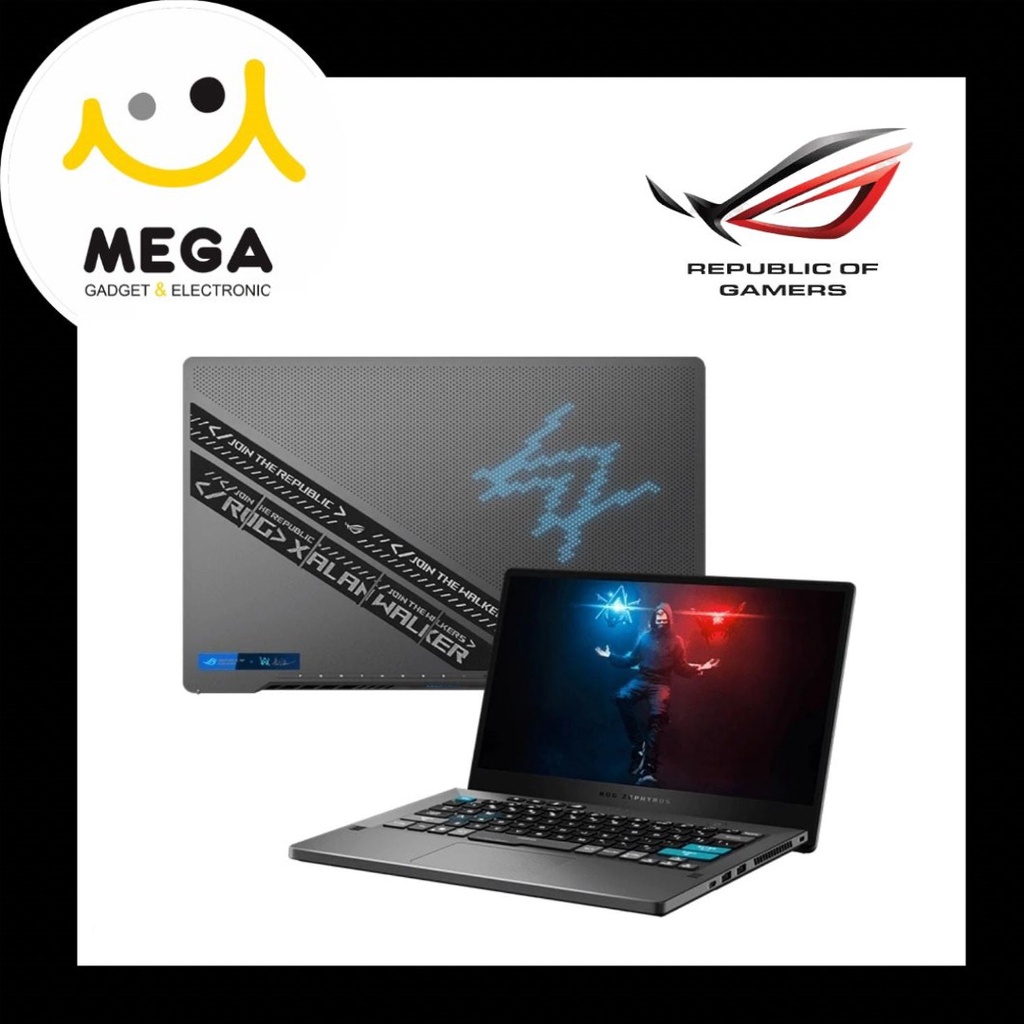 Laptop Asus ROG Zephyrus G14 Alan Walker GA401QEC-AW 16GB + 1TB Garansi Resmi Asus Indonesia