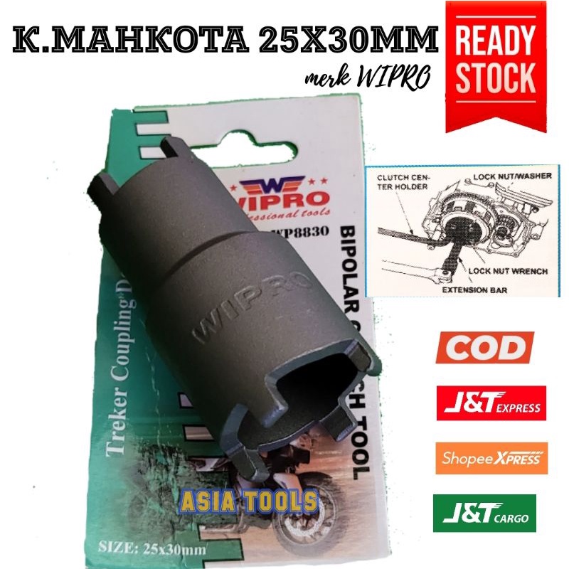 WIPRO KUNCI MAHKOTA / MUR KOPLING / TREKER MAHKOTA 25x30mm WIPRO