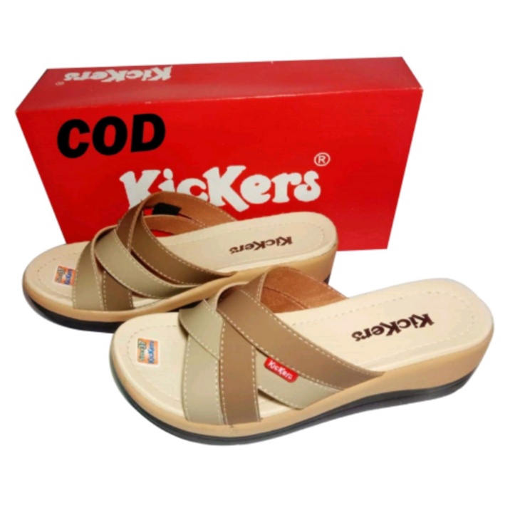 Sendal Wanita Terbaru Wedges Murah Slip Sandal Wanita