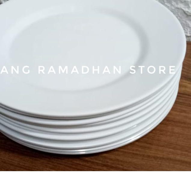 ➥ PIRING MAKAN MELAMIN CEPER POLOS UKURAN 10 INCH PUTIH ♚
