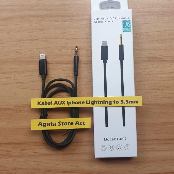 Kabel Aux Audio Iphone X 11 12 13 Pro Max Lightning to Jack 3.5mm