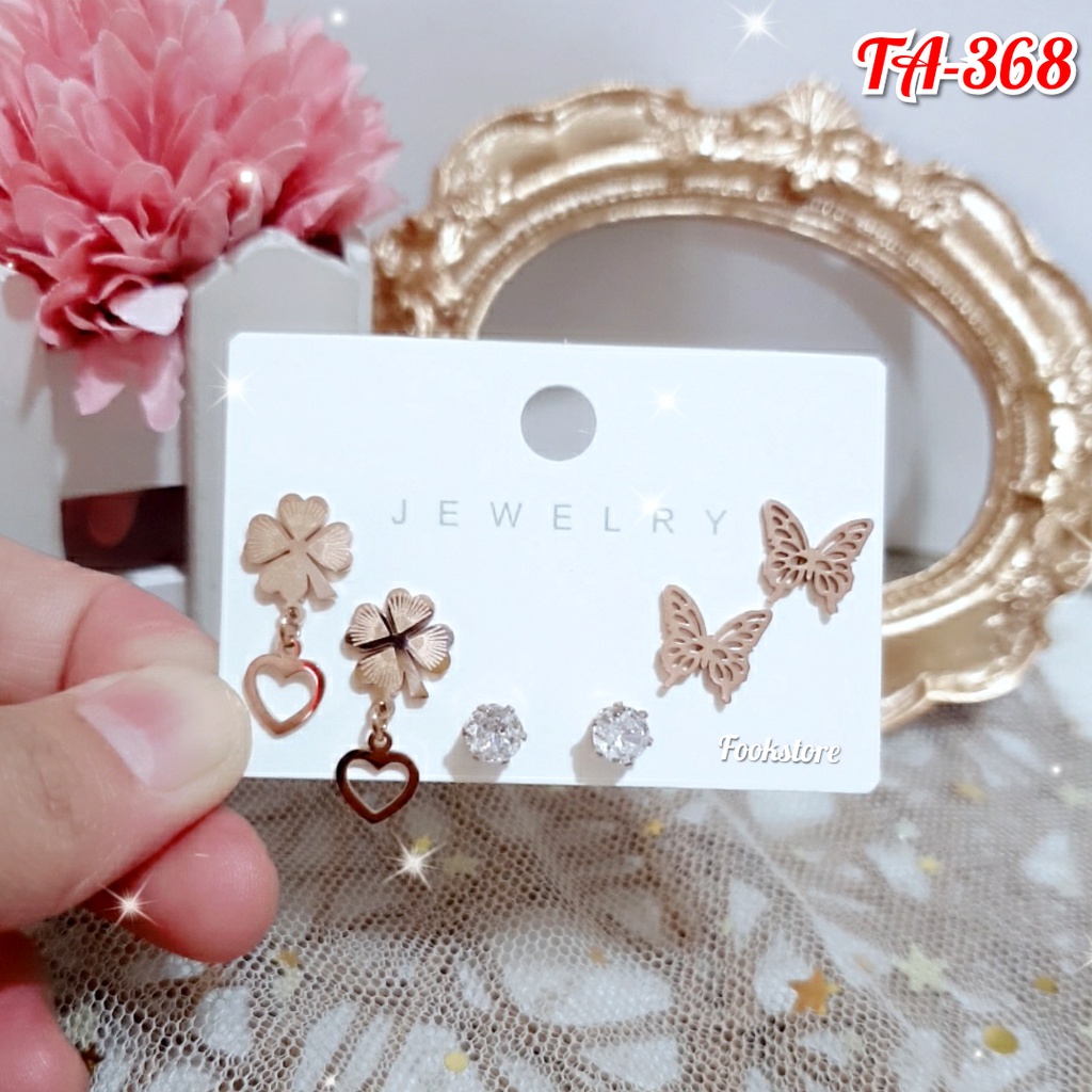 TERLARIS ANTING TITANIUM/ANTI KARAT/ANTI ALERGI