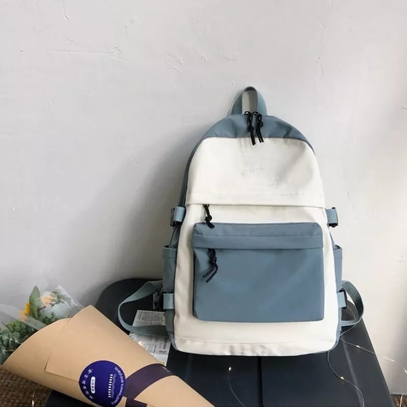 PVJ Tas Sekolah Anak Perempuan laki Laki Remaja SMP SMA Ransel Wanita Premium Backpack Polos