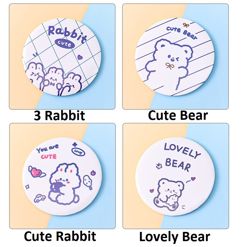 Mini Mirror Cute Bear &amp; Rabbit