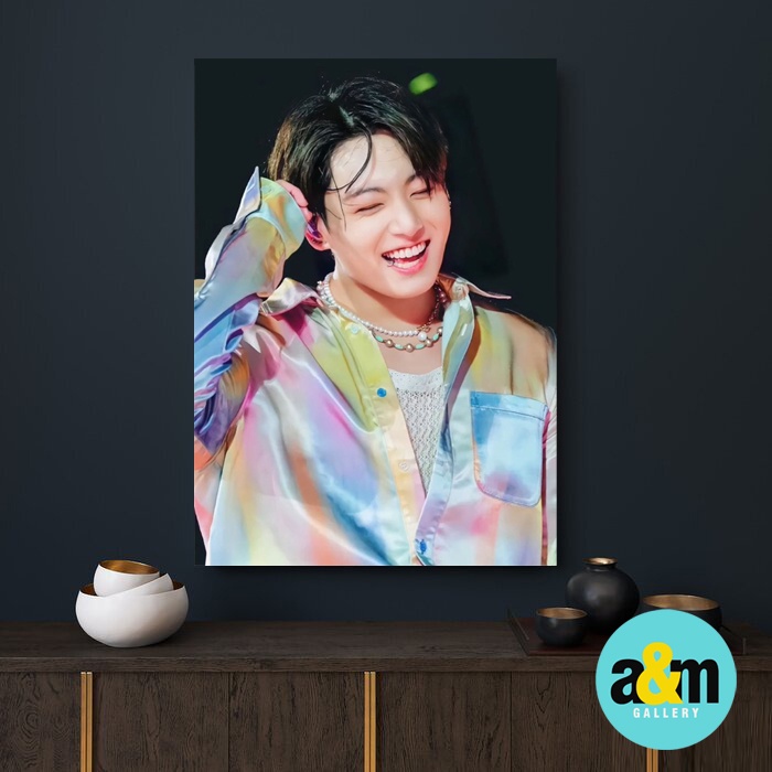 Poster Kayu JUNGKOOK BTS Live perform Edition I Hiasan Dinding Dekorasi Kamar I Poster Kayu K-POP Dekorasi Kamar - A&amp;M