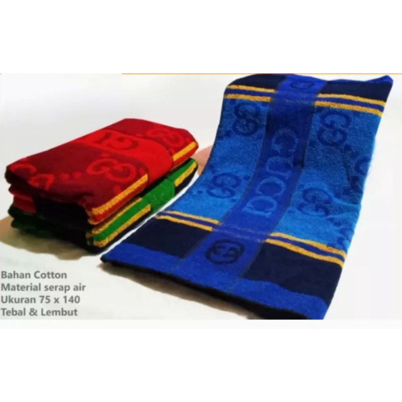 handuk mandi dewasa ukuran jumbo 80×150/handuk gucci/handuk serap air/handuk super halus/handuk micr