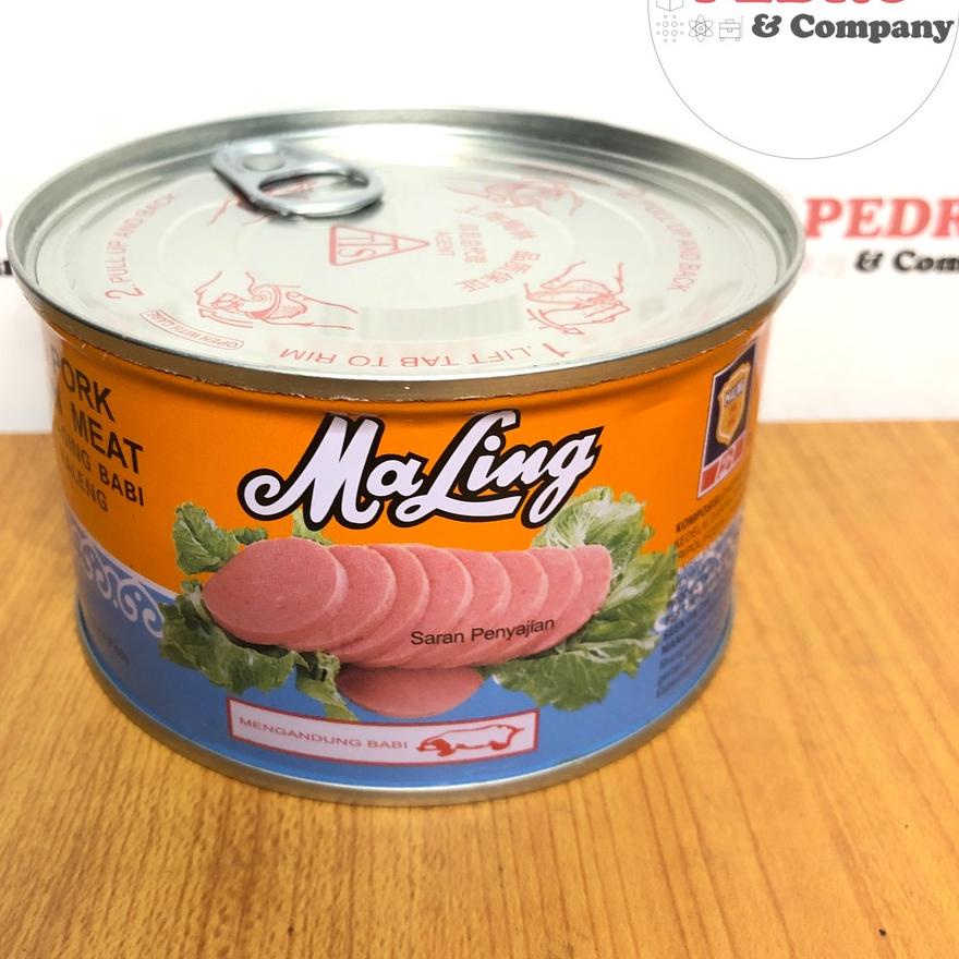 

➧ MaLing Canned pork luncheon meat TTS - daging babi dalam kaleng 397 gram ♧