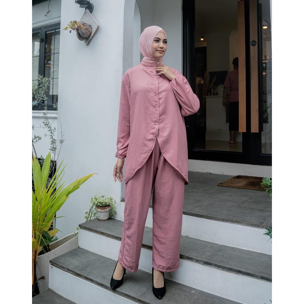 ONE SET KANCING FULL LENGAN PANJANG KARET