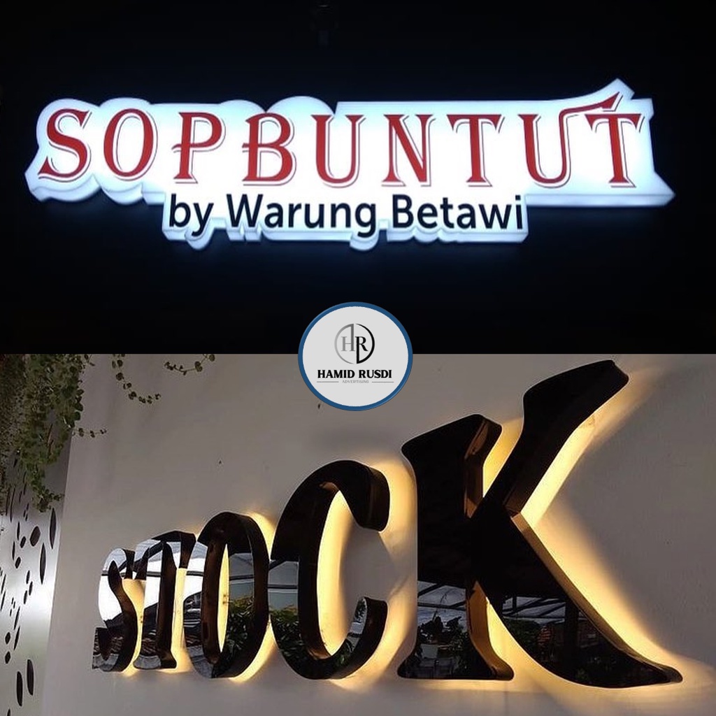 BEBAS CUSTOM Huruf/Logo Timbul Akrilik Lapis Spon Eva, Letter Akrilik Custom, Laser Cutting - Huruf 