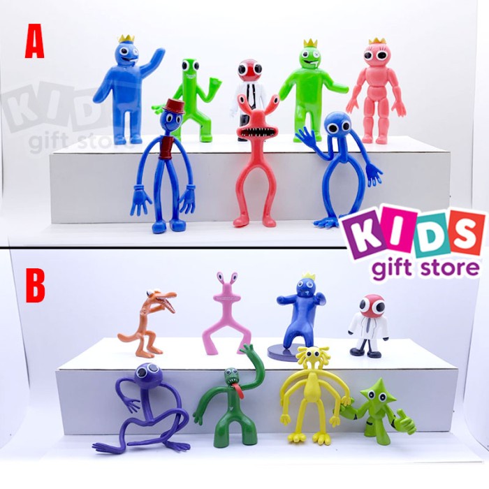 Figure Rainbow Friends Figure Set - Mainan Figur