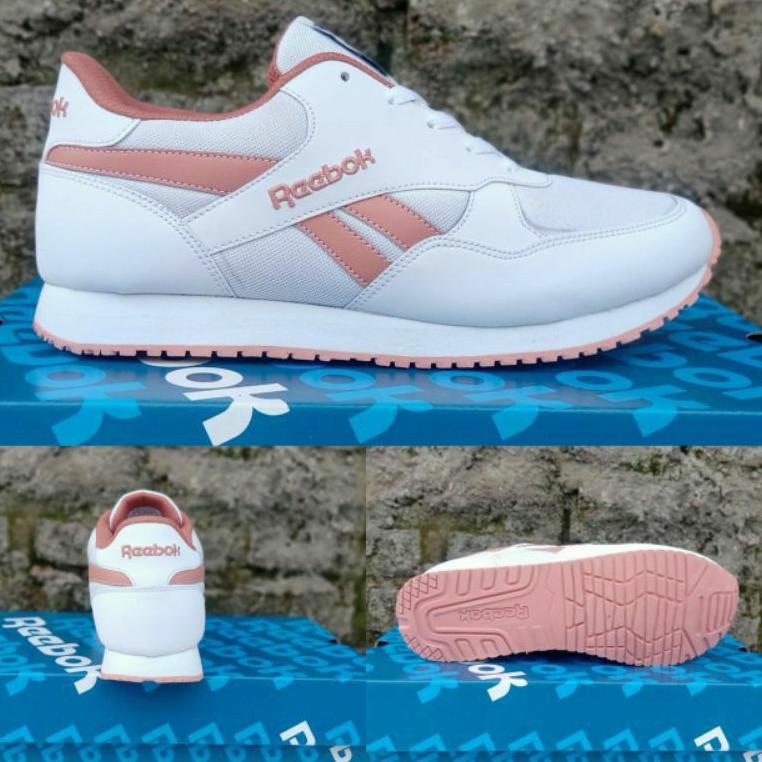 TERPERCAYA LARIS sepatu reebok.clasik putih peach wanita  ori - olahraga senam aerobik zumba women