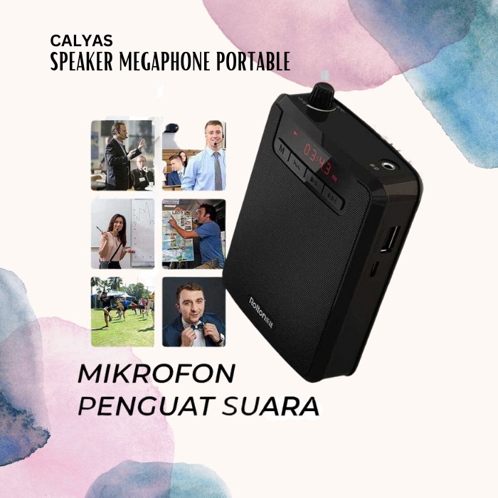 Megaphone Mikrofon Penguat Suara Tourguide Speaker Portable