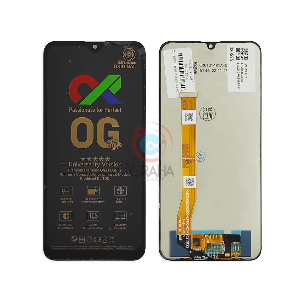 LCD REALME C2 / A1K OG ORI SUPER FULLSET TOUCHSCREEN