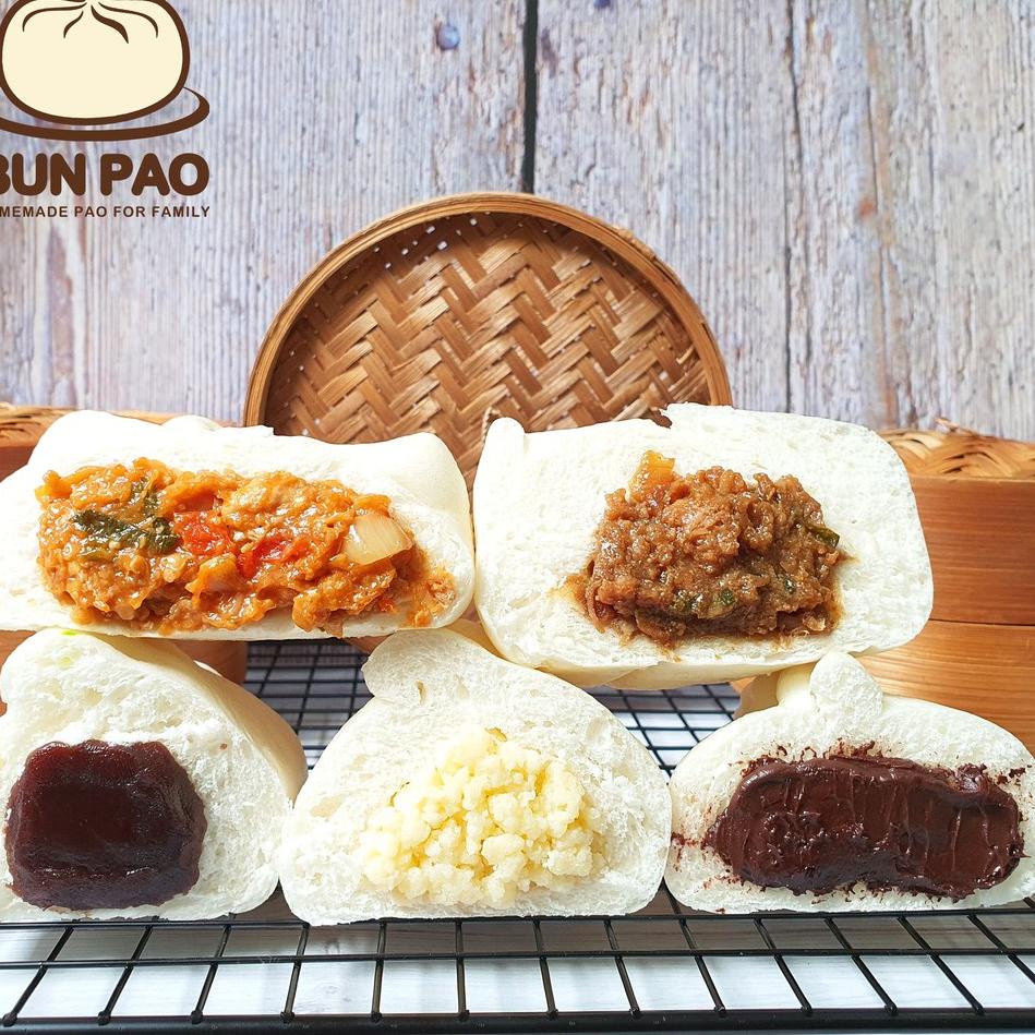 

☜ Bakpao BunPao Paket Mix 3 Savory 3 Sweet Box ♝