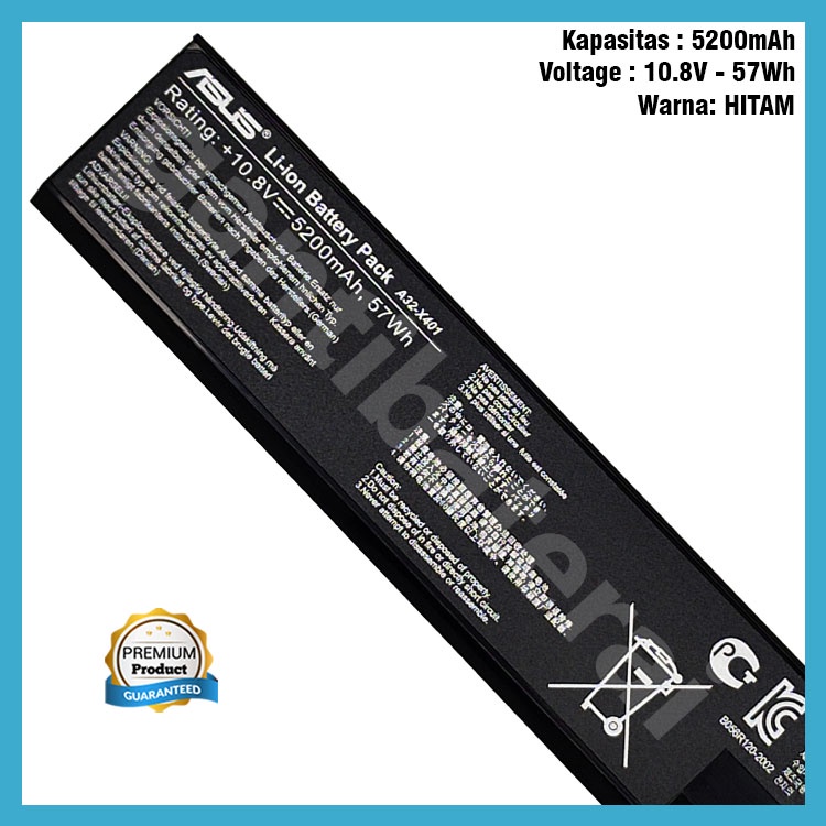 Baterai Asus X301 X301A X301U X401 X401A X401U X501 X501A X501U A32-X401 A41-X401 A42-X401