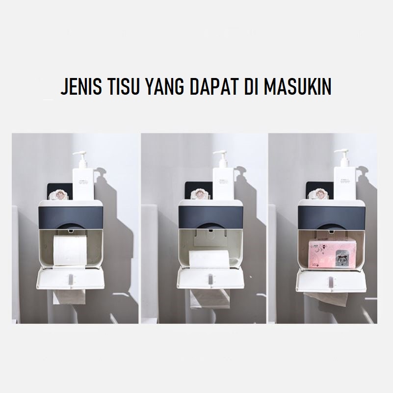 FYGALERY HL0216 Kotak Tisu Tempat Penyimpanan Serbaguna Tissue Box Organizer Holder HP