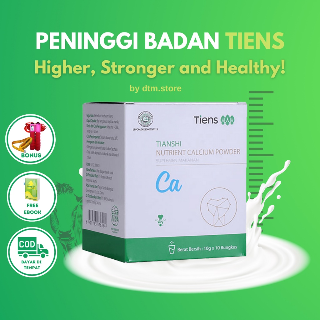 

Susu NHCP Kalsium Peninggi Badan Tiens Kemasan Baru