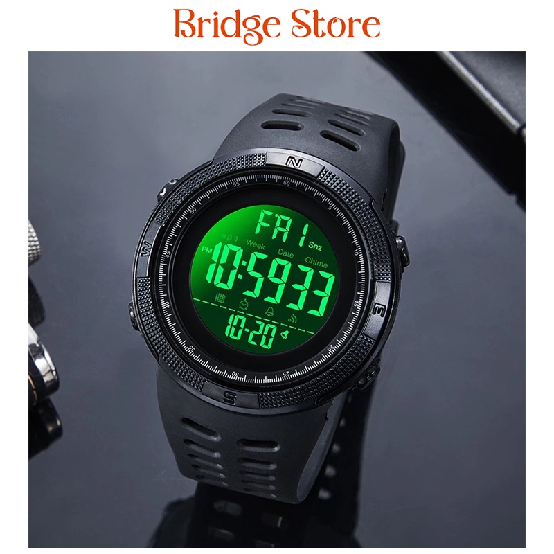 Murah - JEPPAR 1994 Jam Tangan Digital Pria Sport LED Water Resistant 50M Original