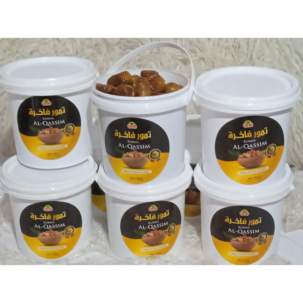 

ASLI Kurma Ember Al Qasim Kurma Raja Sukari Basah Ember 850gr Premium Asli Sukkari 100% 850 Gram