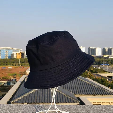 Topi Bucket Hats Polos Pria dan Wanita Bolak Balik bisa bayar di tempat