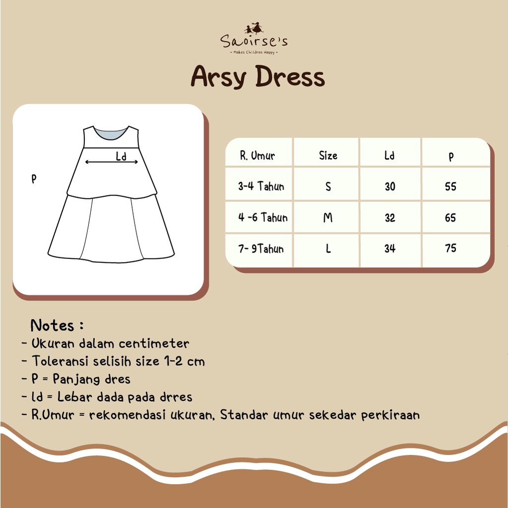 Saoirse's Arsy Dress - Gaun organza anak perempuan tanpa lengan casual pesta ulang tahun