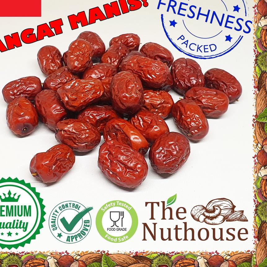 

◌ 1kg Dried Red Dates / Kurma Merah / Angco / Hong Zao [PREMIUM MEDIUM] ✸