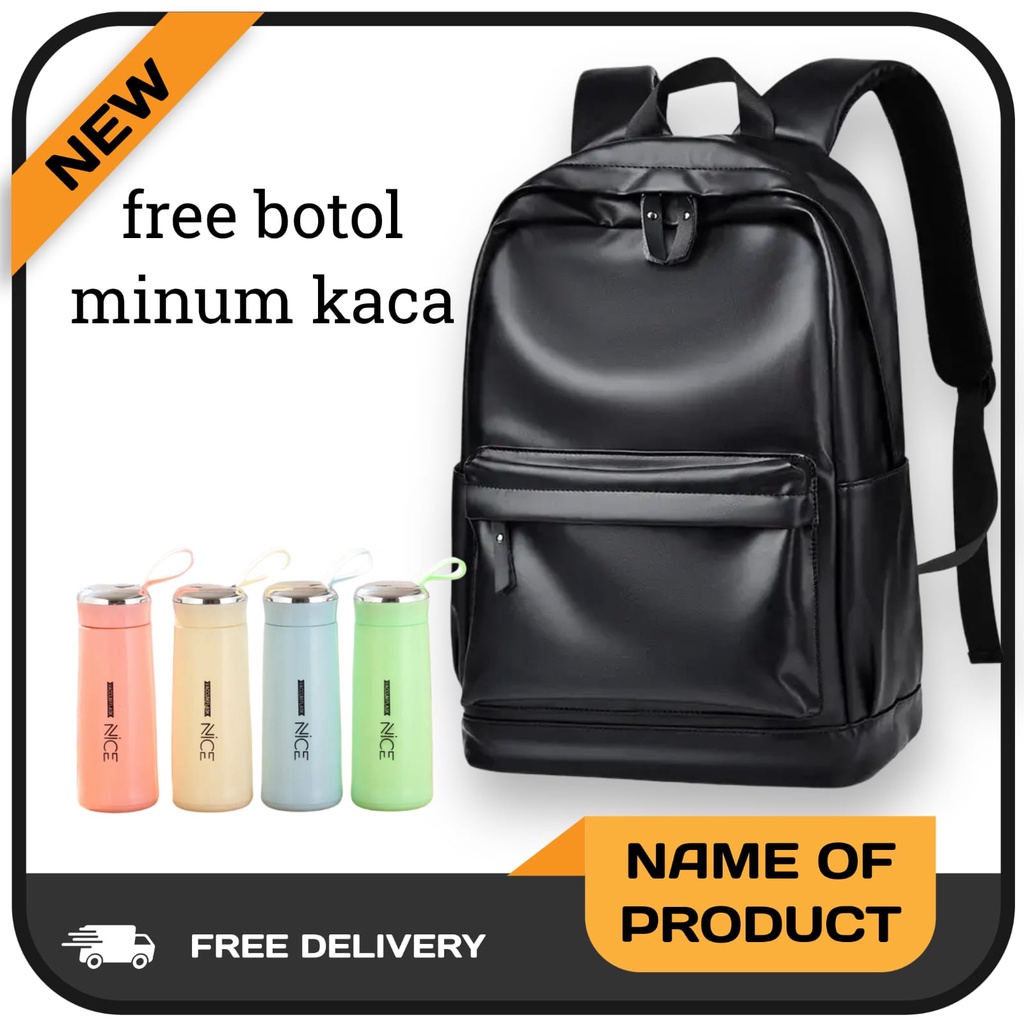 BEST SELLER TAS RANSEL KULIT ERVARD - BACKPACK PREMIUM QUALITY - . Tas Punggung Pria &amp; Wanita
