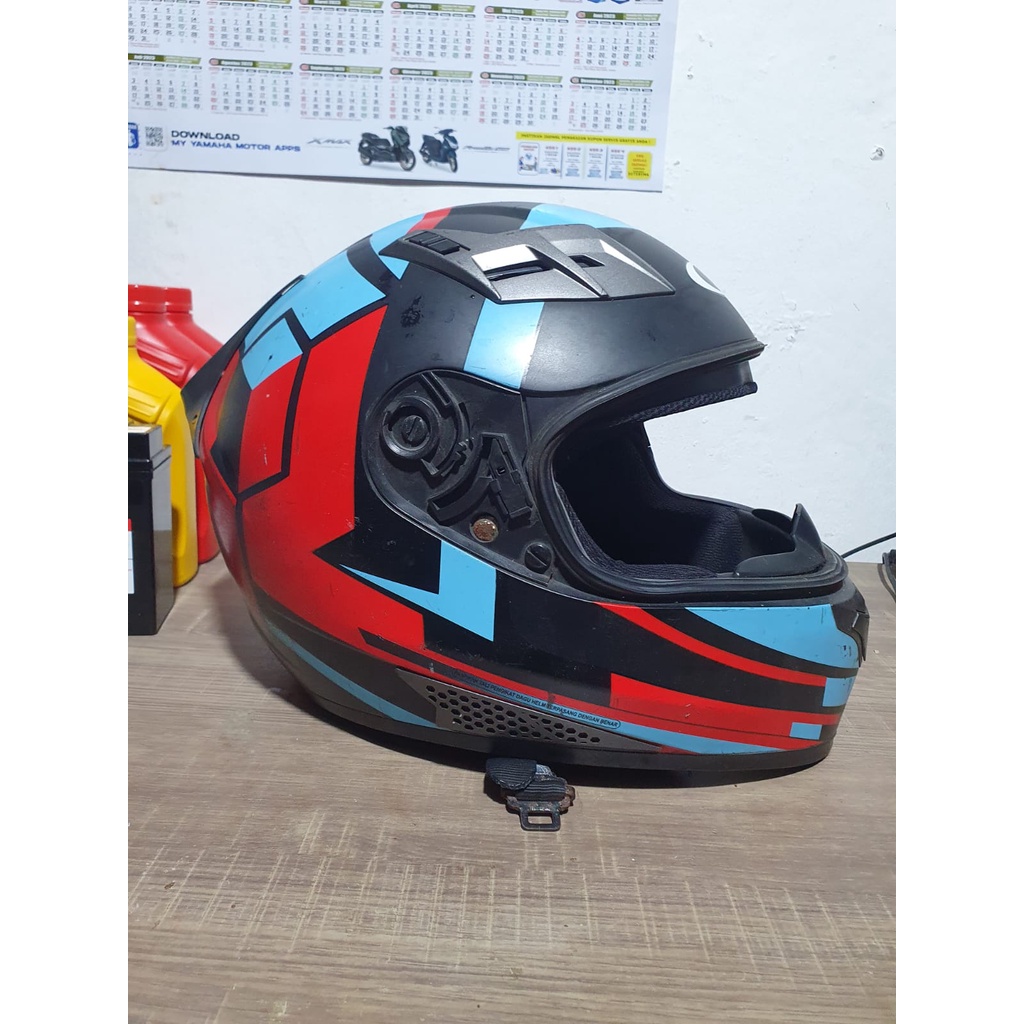 Helm Cargloss New Sport One Tetris Helm Full Face Size L Second