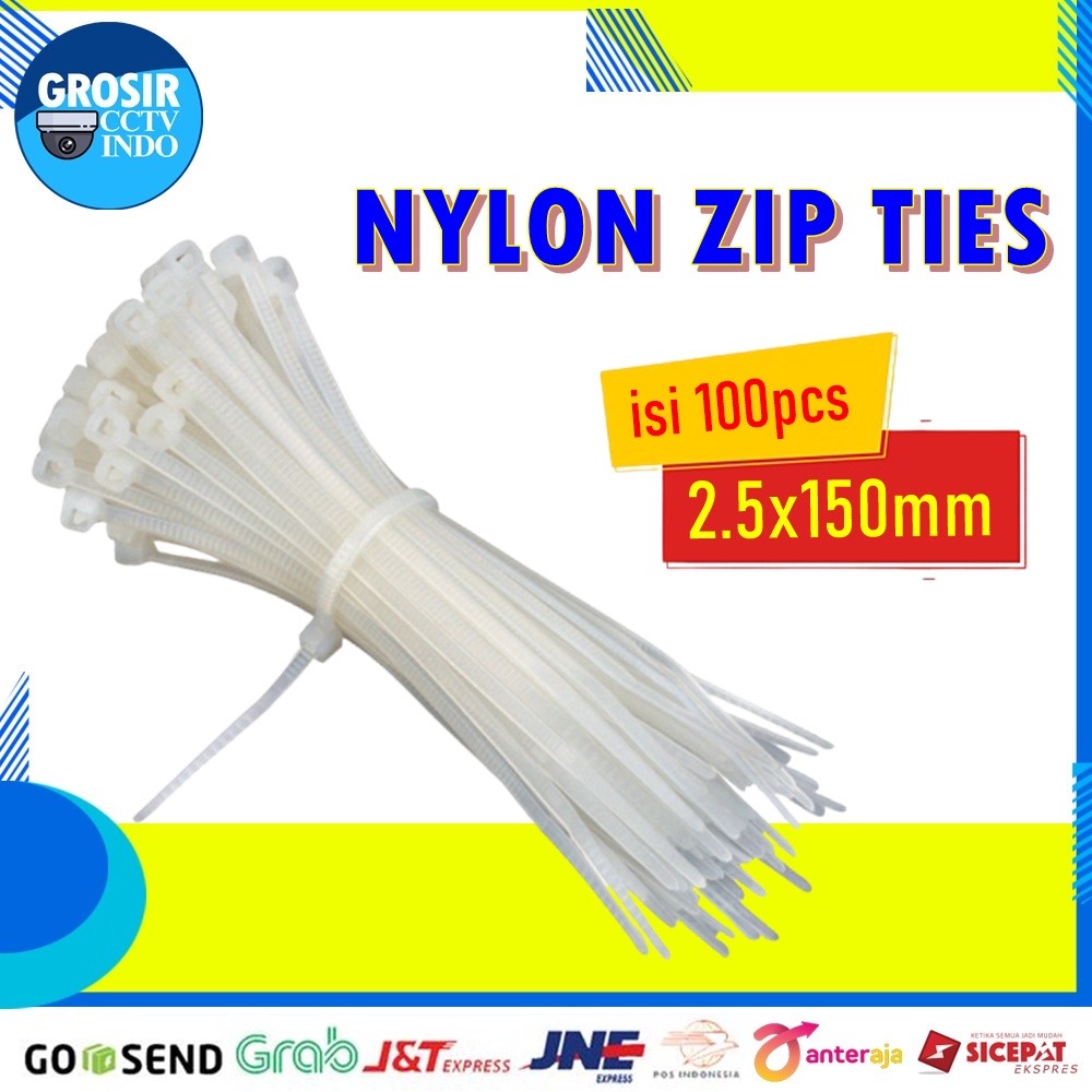 Kabel ties Cable ties 2.5x150mm isi 100Pcs