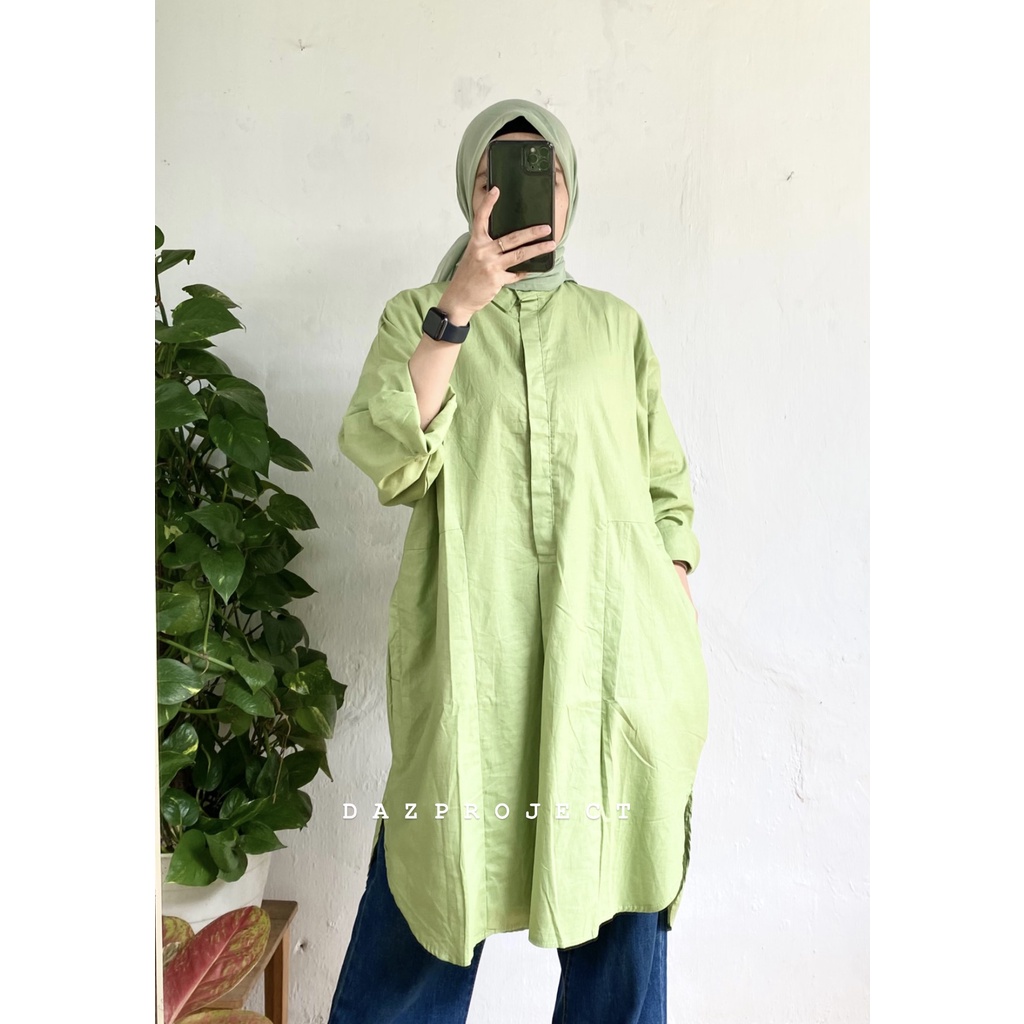 Malika Poplin Tunik kantung Polos LD 130 by DAZPROJECT