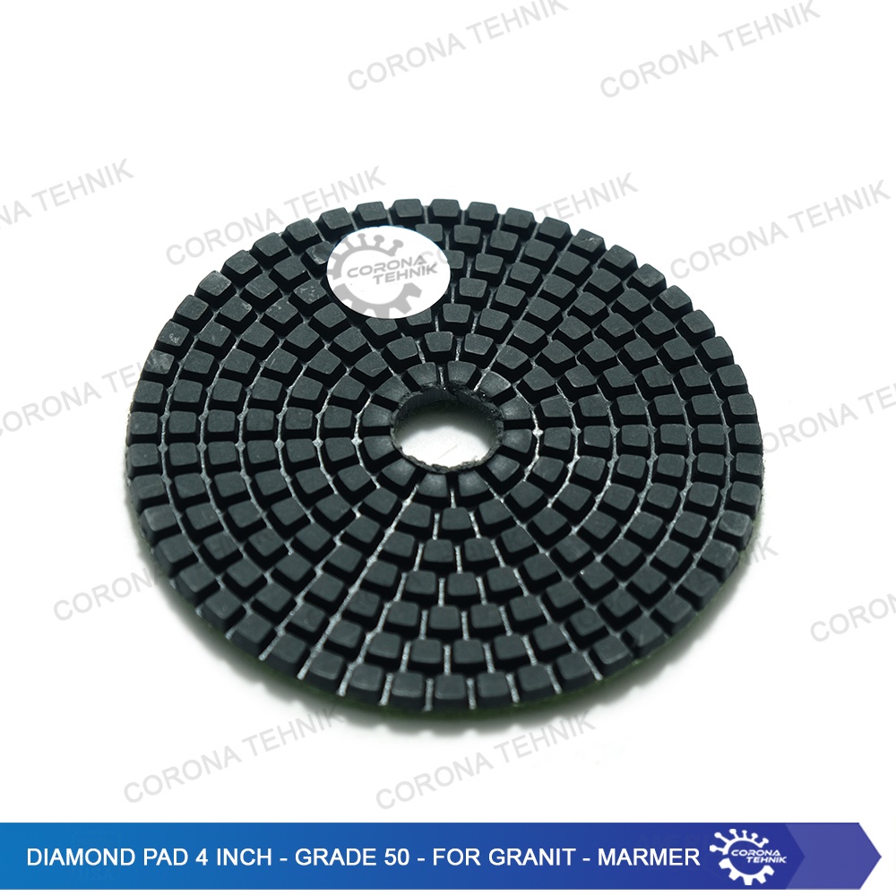 Grade 50 - For Granit - Marmer - Diamond Pad 4 Inch