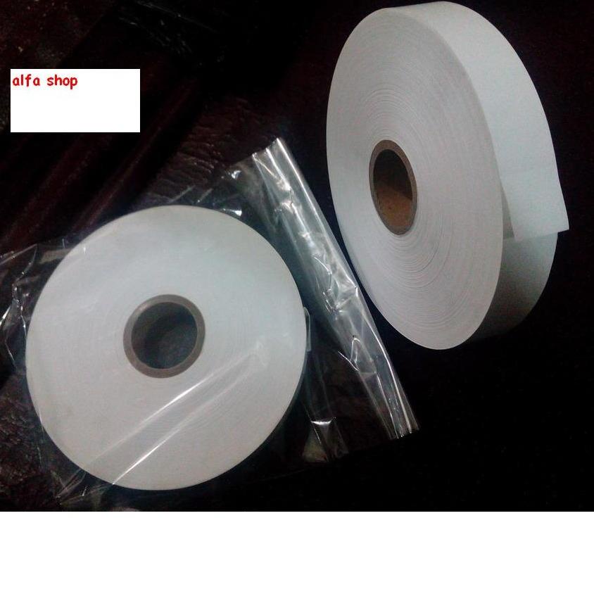 ֍ Pita Laundry roll kain kertas 1" inch (25 mm) penanda (marker) tag gun / pita label merek di baju 