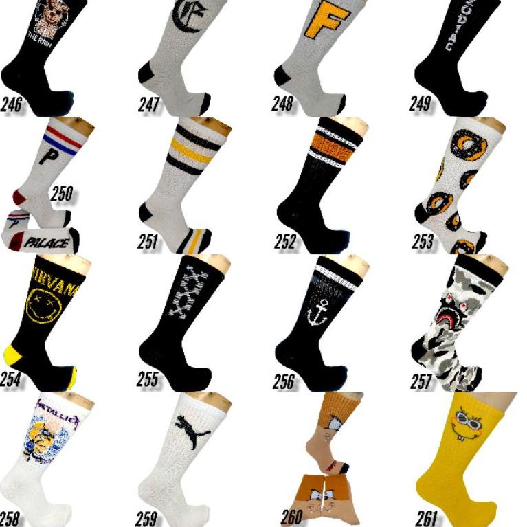 kaos kaki oldschool || perlusin || bebas pilih motif || kaos kaki skate || kaos kaki sneakers || kao