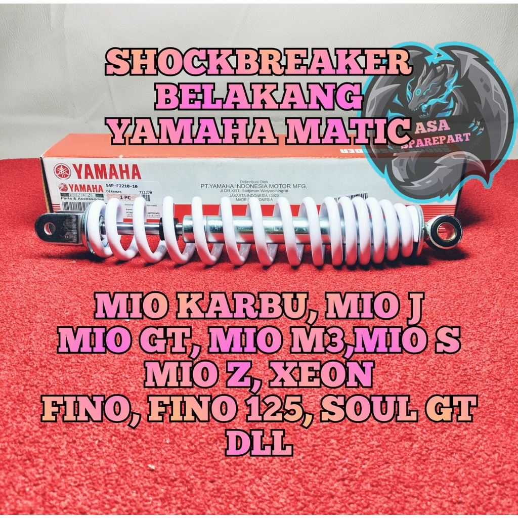 Shock Breaker Belakang 54p Motor Yamaha Mio Sporty / Smile / Soul Karbu / J / Gt / M3 / Z ,Mio Soul 