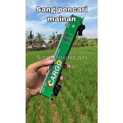 Miniku 25Mainan Miniatur Kereta Api, Gerbong Cargo Spesial,Paling