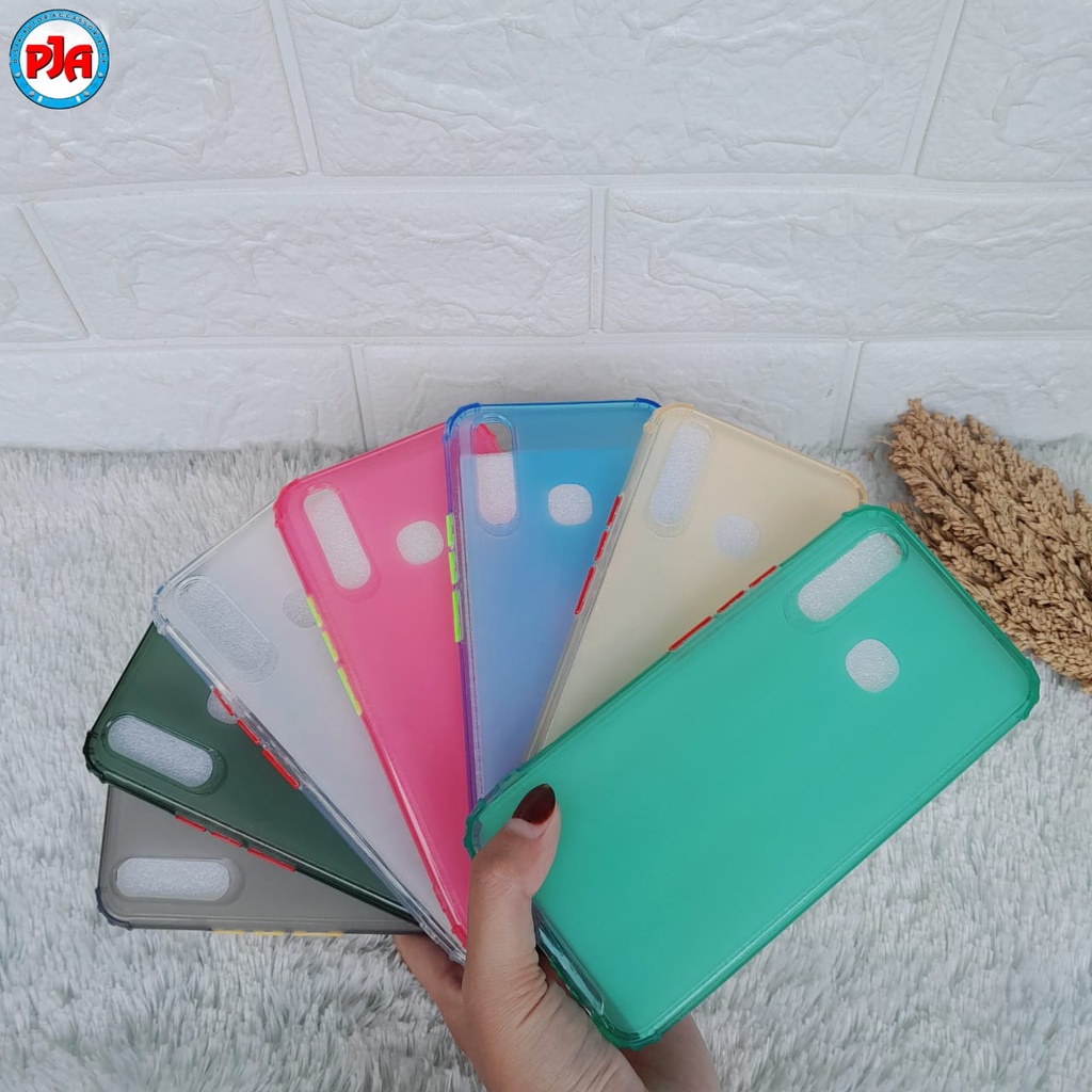 Soft Case Softcase Casing Silikon Macaron Screen Warna Oppo A1K A31 A52 A91 A92 F15 F11 Pro Reno 3 2f