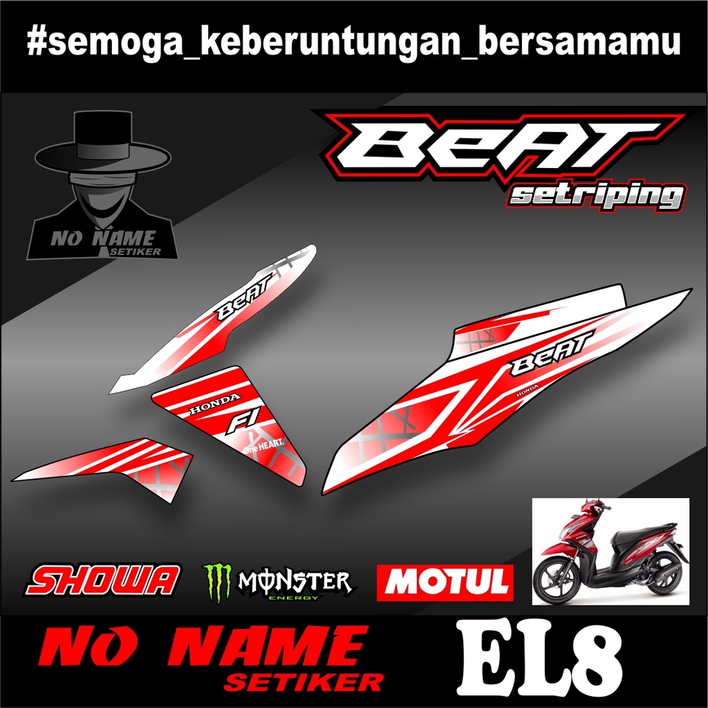 striping semi full setiker stiker beat fi (el8) 2013-2015 variasi stiker motor honda setriping beat