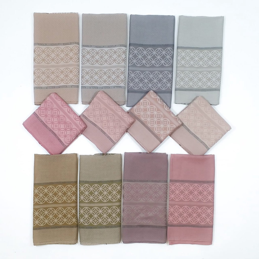 Hijab Turki WAFA Polyviskose - Hijab Syari Size Jumbo 140*140 cm - 004-Kirim Random