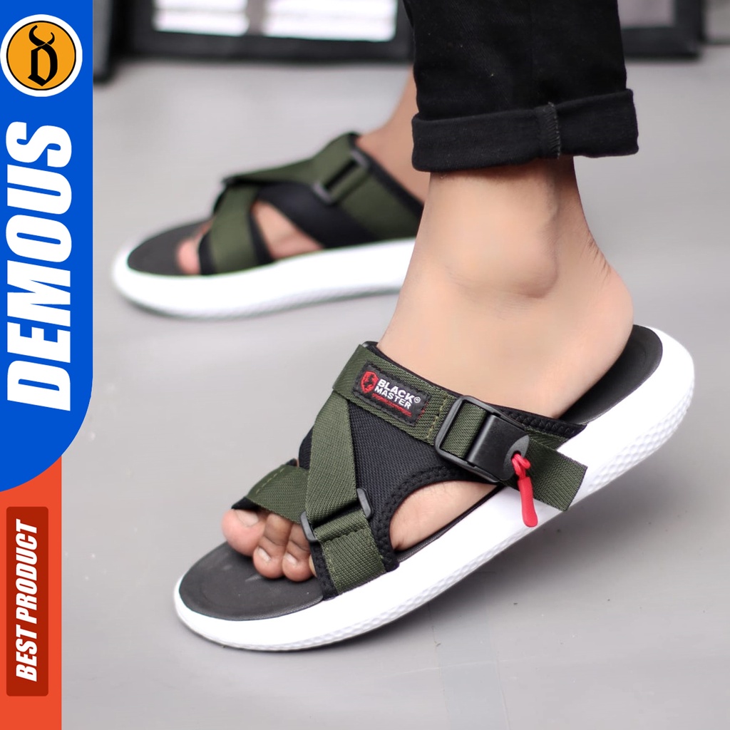 DEMOUS Hendrix - Sandal Slide Pria Sendal Slop Casual