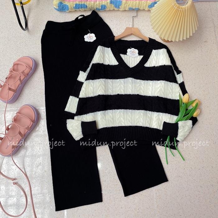 FREYA CROP CABLE KNIT | ATASAN CROP RAJUT PREMIUM