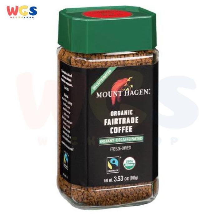 

Mount Hagen Organic Fairtrade Coffee Instant Decafeinated 100 Gr - Jar