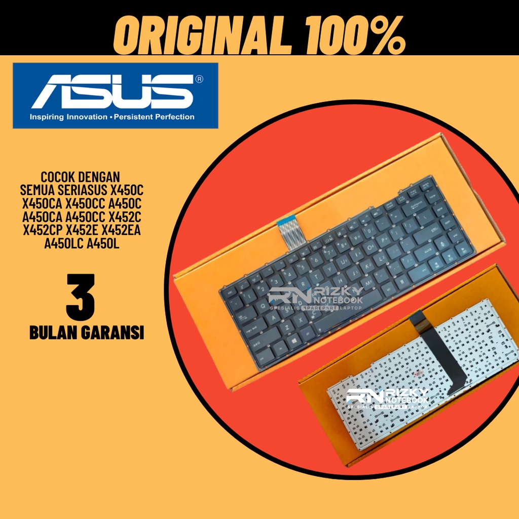 (ORI) Keyboard ASUS A450C X452C X452E A450 X450 X450C X401U X450JF X450JB X450L X450A X450V X450E