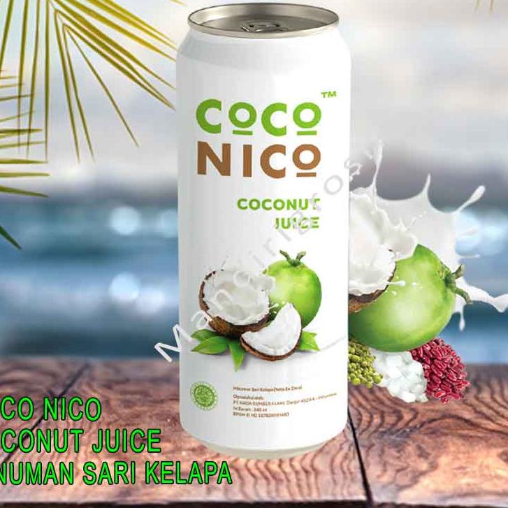 

Murmer Coconut Juice *Coco Nico * Minuman Sari Kelapa * Nata De Coco 245ml