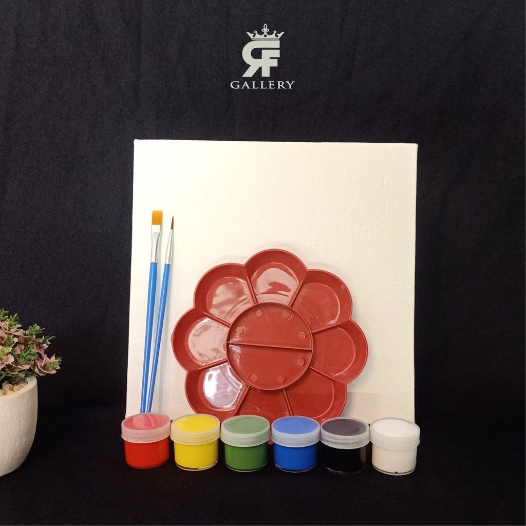 

RK Alat Lukis Anak Lengkap 1 Set 20x20 cm Peralatan Melukis Kuas Cat Air Minyak Warna Watercolor