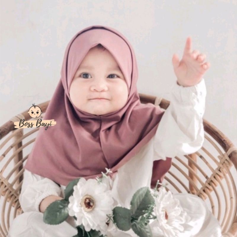 LITTLE PRENSES - BASIC HIJAB INSTAN / Jilbab Bayi Anak Perempuan