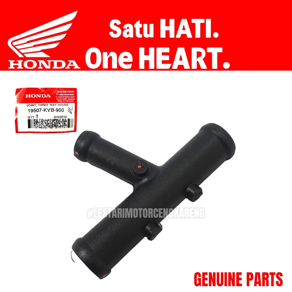 PIPA T SELANG RADIATOR VARIO KARBU KARBURATOR ASLI ORI 19507-KVB-900