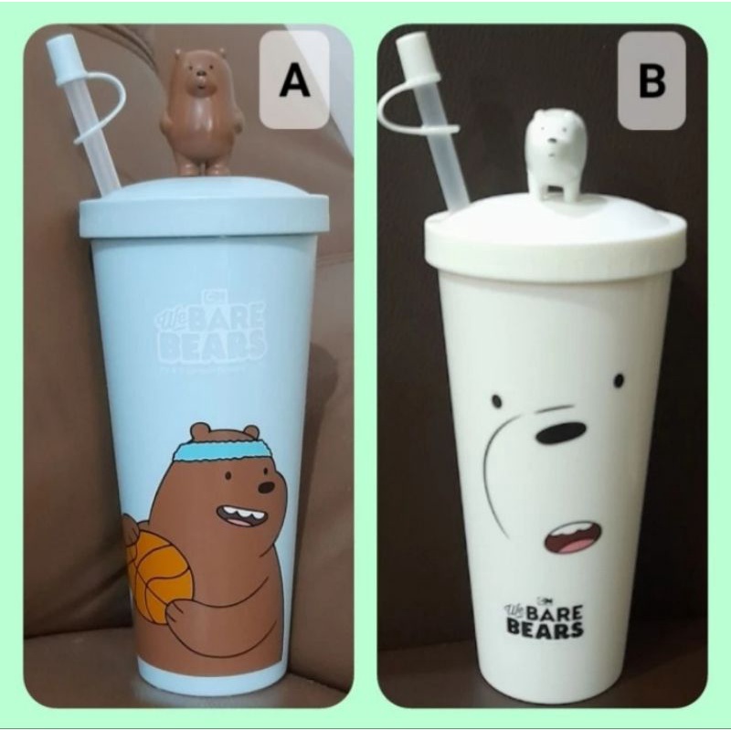 GELAS TUMBLER MINISO WE BARE BEARS