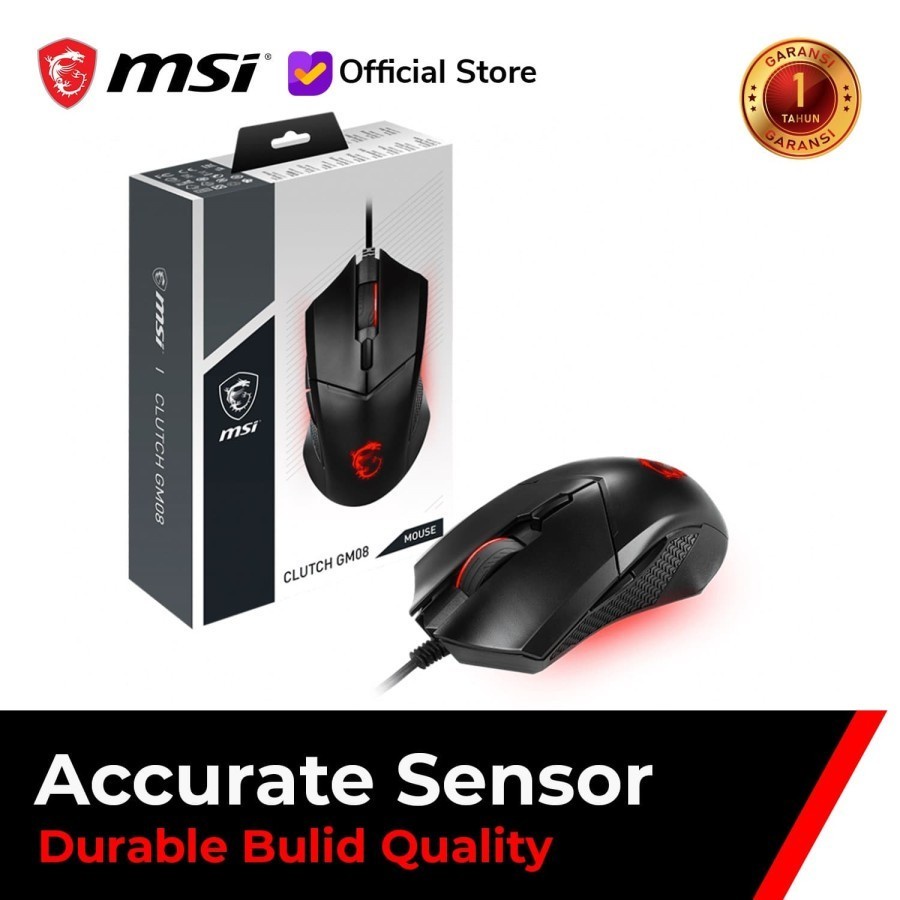 Mouse MSI Clutch GM08 - Mouse Gaming MSI GM-08 Clutch